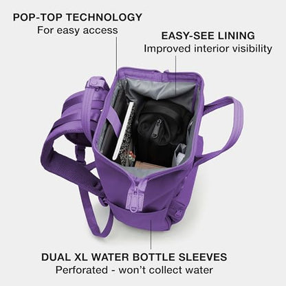 Portland Gear Cascade Compact Backpack, Weatherproof Construction, Perfect for Daily Use and Travel, Padded Laptop Sleeve and Adjustable Straps, 13.5L, Iris - color: Iris