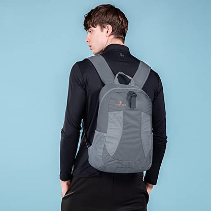 sinotron 22L Lightweight Packable Hiking Backpack, Small Hiking Backpack Day Pack for Women Men Travel Camping Vacation - color: Grey