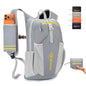16L Small Hiking Backpack, CROSSGEAR Lightweight Waterproof Foldable Backpack, Travel Camping Outdoor Daypack for Women Men, Gray