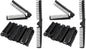Folding Comb, 24PCS Travel Hair Brush and Comb Set, Portable Foldable Plastic Hairdressing Tools, Anti-Static Hair Comb, Double Headed Hair Brush for Men Women (Black) (Pack of 2) - size: 24 PCS (Pack of 2)