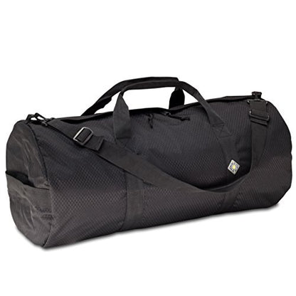 75L Hauler Duffel Bag, Heavy-Duty Gear Bag, 1050D Tuff Cloth, Diamond Ripstop, Reinforced Stitching - Black (14" x 30") - color: Black, size: 14" x 30" (75 Liters)