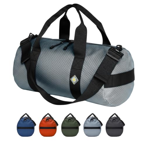 25L Field Duffel Bag, Heavy-Duty Gear Bag, 1050D Tuff Cloth, Diamond Ripstop, Reinforced Stitching - Grey (10" x 20") - color: Steel Grey, size: 10" x 20" (25 Liters)