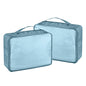Packing Cubes Set, 2 Pcs Packing Organizers Set for Suitcases (Grey blue) - color: Grey blue