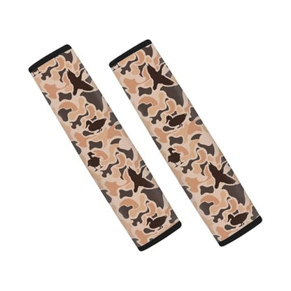 2 Pack Seatbelt Covers Car Seat Strap Pads Easy to Install Anti-Slip Duck Camouflage Hunting Shoulder Strap Protects Universal Car Interior Accessories Car Arm Rest Cover - color: Duck Camouflage Hunting