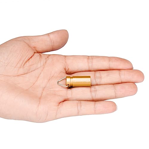 MINI01 Keychain Flashlight mini Keychain Light is Light, Small, and Bright (Mini01-Gold) - color: Mini01-Gold