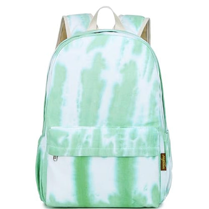 mygreen Kids Backpack, Kawaii Girls Backpack for School Ages 8-12 - color: Light Green, Multicolor, 15 Inch Laptop