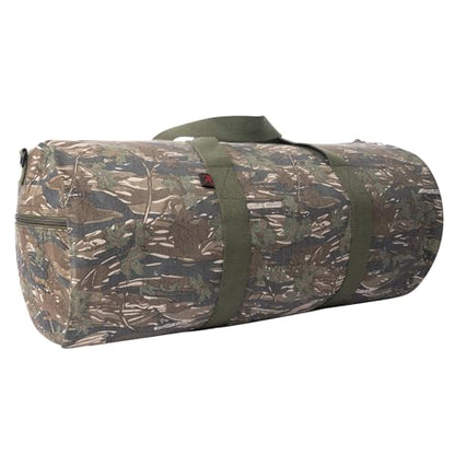 Rothco Heavy-Duty Canvas Shoulder Duffle Bag - Rugged Travel Gym Gear Equipment Bag - color: Smokey Branch Camo, size: 19 Inches