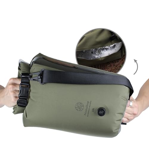 Washbag Portable Washing Machine - 15L Fully Waterproof Dry Bag - Lightweight Compact Nylon Washing Machine - Portable Manual Clothes Washer Laundry Bag (Olive) - color: Olive