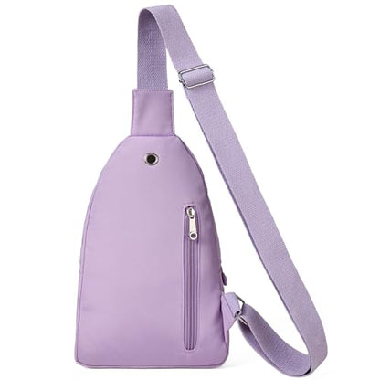 Banelu Small Sling Backpack Crossbody Bags for Women, Small Sling Bag Cross Body Bag Crossbody Purses - Purple - color: E Purple