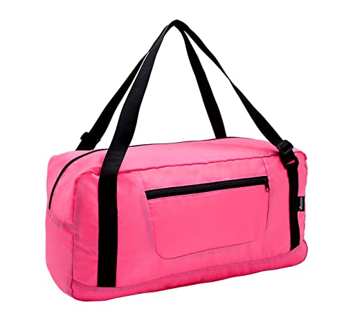 HOLYLUCK Foldable Travel Duffel Bag For Women & Men Luggage Great for Gym - pink - color: Pink, size: 30L