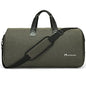 Modoker Convertible Garment Bag with Shoulder Strap, Carry on Garment Duffel Bag for Men Women - 2 in 1 Hanging Suitcase Suit Travel Bags,Forest Night - color: Forest Night
