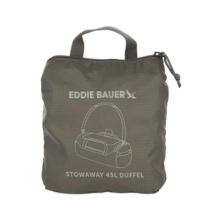 Eddie Bauer Stowaway Packable Duffel Bag | Travel | Foldable | Lightweight | Durable | Ripstop Polyester - color: Spruce