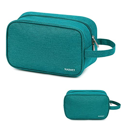 Narwey Travel Toiletry Bag for Women Traveling Dopp Kit Men Travel Bag for Toiletries Cosmetic Bag Makeup Bag Medicine Bag for Traveling (Teal) - color: A-Teal