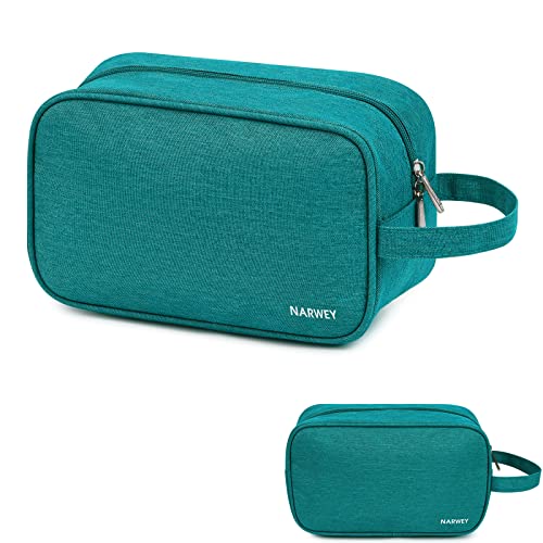 Narwey Travel Toiletry Bag for Women Traveling Dopp Kit Men Travel Bag for Toiletries Cosmetic Bag Makeup Bag Medicine Bag for Traveling (Teal) - color: A-Teal