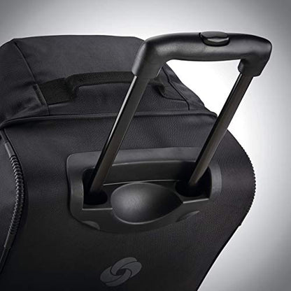 Samsonite Andante 2 Wheeled Duffel Bag – 22-Inch Durable Rolling Luggage with Inline Skate Wheels, Push-Button Handle & Spacious Compartments – Travel-Friendly and Lightweight - All Black - color: All Black, size: 22-Inch
