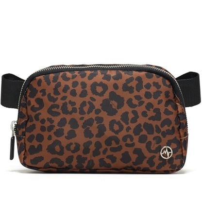 Pander Everywhere Belt Bag for Women, Fashion Waist Packs, Crossbody Bags with Adjustable Strap (Midnight Leopard) - color: Midnight Leopard