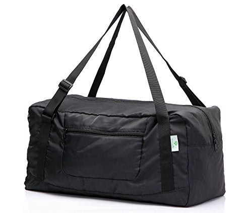 HOLYLUCK Foldable Travel Duffel Bag For Women & Men Luggage Great for Gym (black) One_Size - color: Black, size: 30L