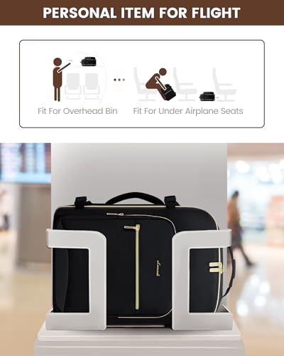 LOVEVOOK 40L Travel Backpack Flight Approved Carry on Backpack,3 Packing Cubes,Waterproof Personal Item Travel Bag,TSA Carry on Luggage Suitcase Travel Essentials,Gifts for Women & Men,fits 17" Laptop - color: Black-black, size: Large-40L-4Pcs