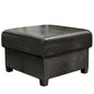 GLAXYFUR Folding Storage Bench, Cube PU Leather Footstool with Legs, Coffee Table, Ottoman with Storage for Living Room, 23.6 x 23.6 x15 Inches, Black - color: 23.6" Black