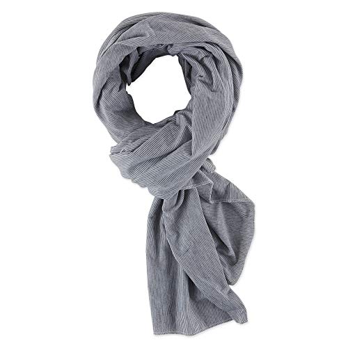 Bucky Jersey Stripe Comfort Travel Accessories, Blanket Scarf, Gray Stripe, One Size - color: Gray Stripe, style: Blanket Scarf