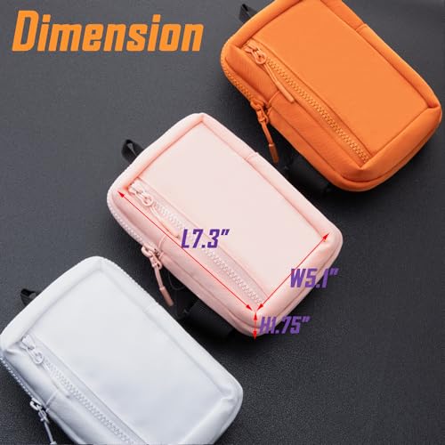 USHAKE Small Crossbody Bags for Women Men - Mini Sling Bag for Traveling and Hiking - color: White