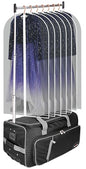 Dance Bag With Garment Rack,23inch Dance Competition Garment Bags with Clothes rack,Suitcase,Rolling duffle For Travel, Wheeled Drop-Bottom Upright Luggage Closet Suitcase (Grey - color: 23inc-Grey D