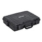 MEIJIA Waterproof Hard Camera Case,Hard Laptop Case,Hard Case with Customized Fit Foam Included, Elegant Black,Fit for computers,camera,lens (21.62"X17.25"X4.87")