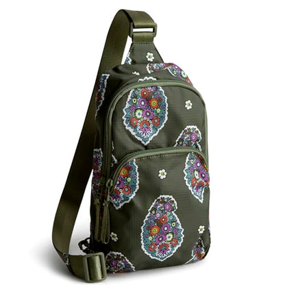 Vera Bradley Women's Ripstop Lorman Sling Backpack, Kew Gardens Green, One Size - color: Kew Gardens Green