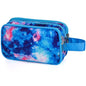 Galaxy Toiletry Bag for Girls, Travel Toiletry Bag for Teen Girls Cosmetic Bag Makeup Bag Waterproof Hanging Wash Bag Toiletries, Blue - color: Galaxy-Blue
