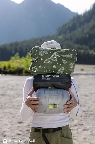 Therm-a-Rest Compressible Cinch Camping and Backpacking Pillow, Large - 16 x 23 Inch, Woodland - color: Woodland, size: Large - 16 x 23 Inch