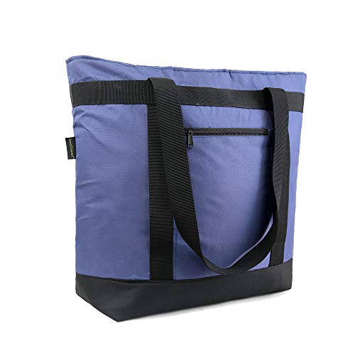 BeeGreen Insulated Cooler Bag Leakproof Freezer Shopping Tote for Groceries Heavy Duty Thermal Food Delivery Bag - color: Navy Blue, style: Sling Cooler