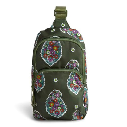Vera Bradley Women's Ripstop Lorman Sling Backpack, Kew Gardens Green, One Size - color: Kew Gardens Green