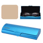 Philley Aluminum Ultra-Light Eyeglasses Case Hard Shell Nearsighted Glasses Case for Women & Men - color: Blue