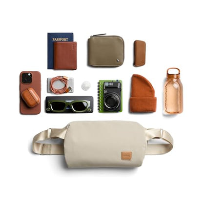 Bellroy Classic Sling (everyday 7 liter minimalist crossbody bag with internal organization, adjustable crossbody strap, and auto-compression system) - Tahini - color: Tahini