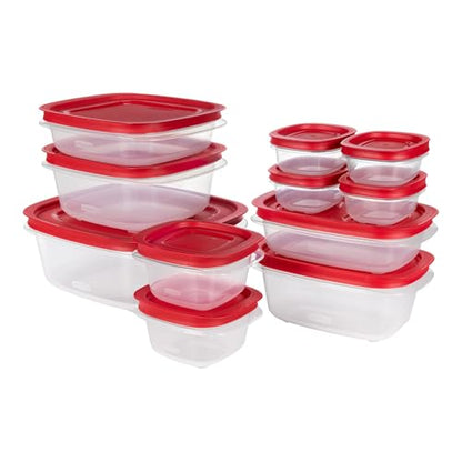 Rubbermaid EasyStore Rectangle and Square Containers, 22-Piece Set, Food Storage Containers with Lids - size: 22-Piece