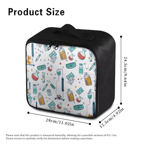 Emergency Kit Bag First Aid Cross Symbol Empty First Aid Bag for Workplace Church and Home Preparedness Built with Abrasion-Resistant Fabric MOLLE Compatibility Lightweight Carry Handle - color: First Aid