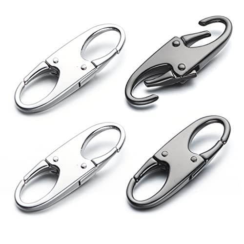 Zpsolution Zipper Clip Theft Detterent - Keep The Zipper Closed - Zipper Pull Replacement - color: 2 Black and 2 Silver