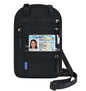 Neck Wallet Lightweight RFID Blocking Waterproof Travel Pouch Passport Wallets for Women Men - color: Small-Black
