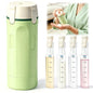 4 in 1 Travel Dispenser Bottle, 4 Pack 30ML Travel Bottles for Toiletries, 4 in 1 Travel Dispenser with Label, Leakproof & TSA Approved Portable Containers for Shampoo Lotion Conditioner Cream