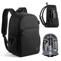 llano Compact Camera Backpack for DSLR/SLR/Mirrorless,Photography Bag with Laptop Slot (for 14" MacBook) & Tripod Holder, Ideal for Travel & Outdoor (for Canon, Nikon, Sony), Small, Black,10L Capacity - size: 10L