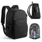 llano Compact Camera Backpack for DSLR/SLR/Mirrorless,Photography Bag with Laptop Slot (for 14" MacBook) & Tripod Holder, Ideal for Travel & Outdoor (for Canon, Nikon, Sony), Small, Black,10L Capacity - size: 10L