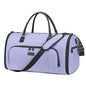 Vessgra Garment Bag for Airplane Travel, Carry On Garment Duffle Bags for Women, 2 in 1 Travel Suit Bag with Shoes Compartment Carry on Bag Hanging Garment Bag Travel with Shoulder Strap,Purple - color: Purple