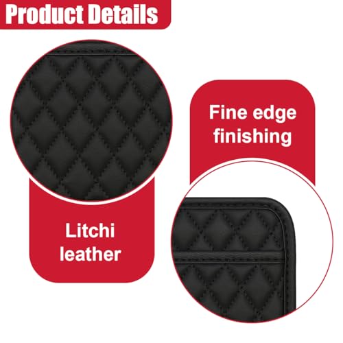 2PCS Car Side Pocket Organizer, Universal Waterproof PU Leather Auto Seat Gap Filler Storage Bag, Self-Adhesive Multifunctional Car Door Sunglasses Holder Pouch for Phone, Card (M) - size: M
