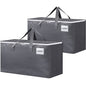 BlissTotes Large Moving Boxes and with Zippers & Handles Moving Supplies with lids, Heavy Duty Totes for Storage Bags for Space Saving, Fold Flat, Moving and Storing 93L, 2 Pack - size: 93L-2 Packs