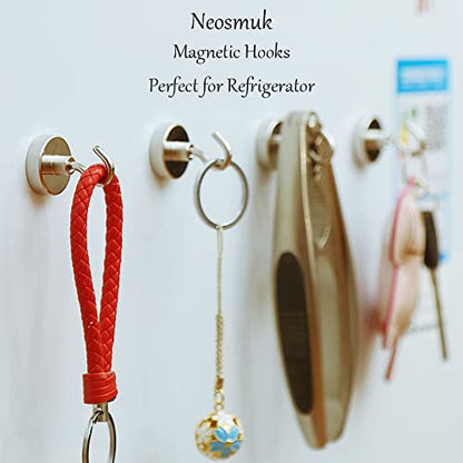 Neosmuk Magnetic Hooks, Cruise Ship Essentials, 26#,Silver - color: Silver, size: 80lb