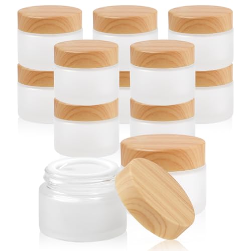 12-Pack White Matte Glass Bottles 1.67oz Cosmetic Containers for Skincare Travel-Friendly Refillable Leak-Proof Design - size: 1.67oz