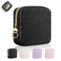 4.9" Small Makeup Bag, Checkered Mini Cosmetics Bag for Purse with Ring Buckle, Portable Small Travel Makeup Pouch for Women (Checkered, Black) - color: Checkered Black-4.9 inch