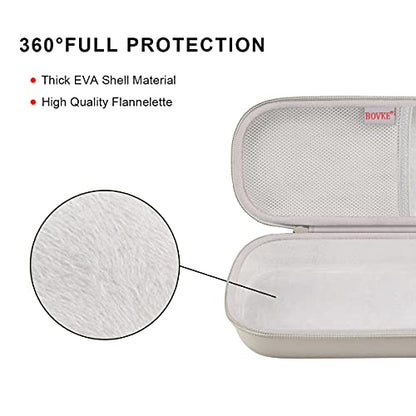 BOVKE Travel Carrying Case Compatible with 3M Littmann Classic III, Lightweight II S.E, MDF Acoustica Deluxe Stethoscopes - Extra Room for Medical Scissors EMT Trauma Shears and LED Penlight, Grey - color: Pu Leather_Grey