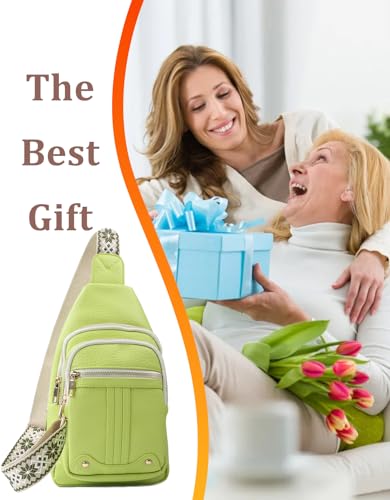 Mothers Day Gifts for Mom Her Teen Girls Girlfriend Crossbody Bags Gifts for Women Birthday Personalized Gift for Family Small Crossbody Sling Bag Fanny Pack Chest Travel Purse Christmas Gift Idea - color: Green