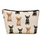 Chihuahua Dog Makeup Bag, Chihuahua Lovers Gifts Cosmetic Bag for Women, Dog Mom Lovers Owner Gifts for Women, Pet Lover Gift Zipper Travel Makeup Pouch for Purse - color: chihuahua
